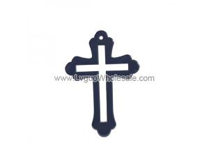 Hematite Greek Cross Pendant  35x50mm